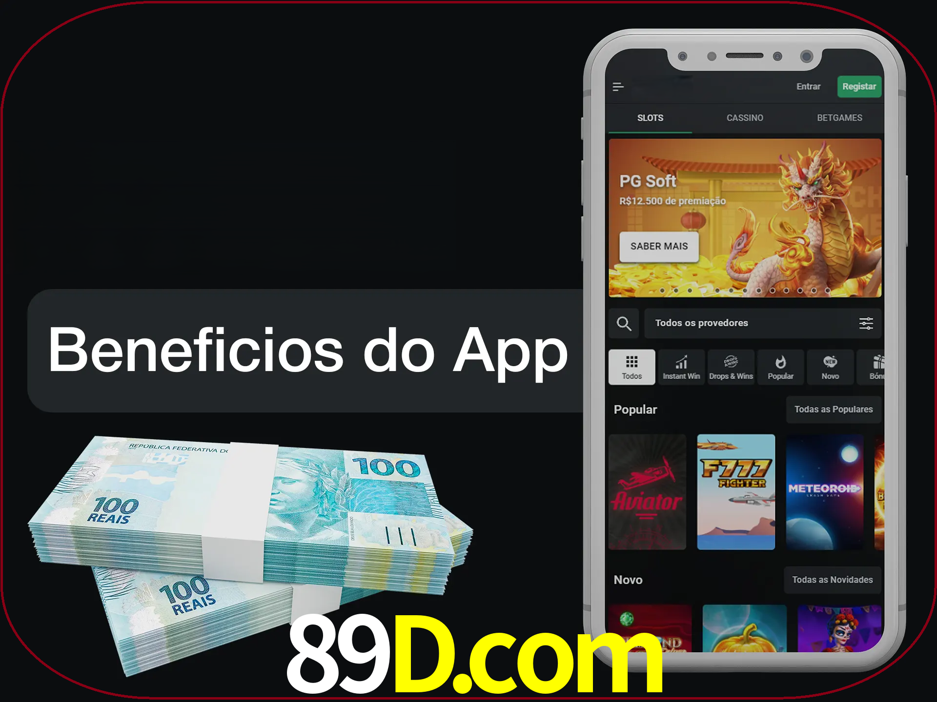 Obtenha todos os benefícios usando o aplicativo.